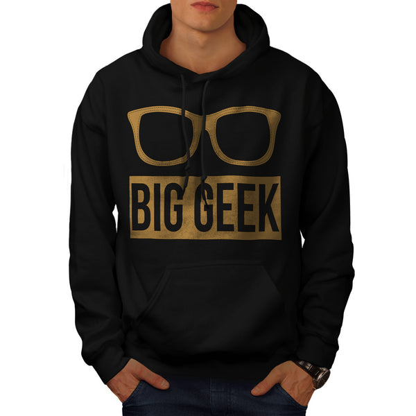 Big Geek Eye Glasses Mens Hoodie