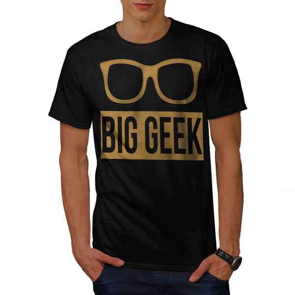 Big Geek Eye Glasses Mens T-Shirt