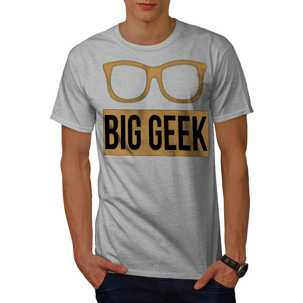 Big Geek Eye Glasses Mens T-Shirt