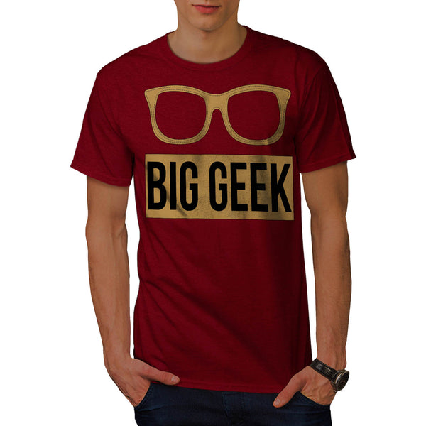 Big Geek Eye Glasses Mens T-Shirt