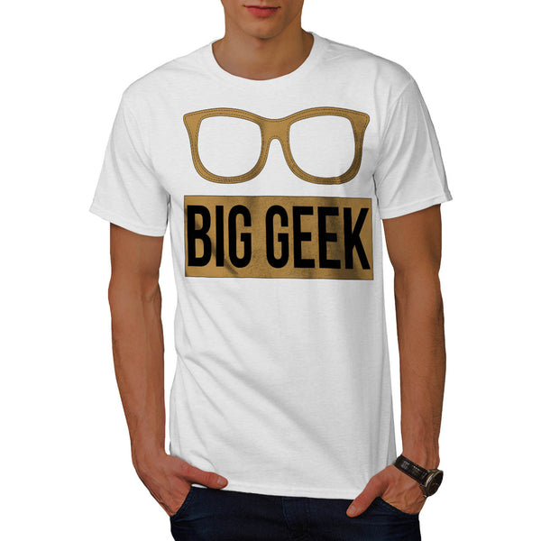 Big Geek Eye Glasses Mens T-Shirt