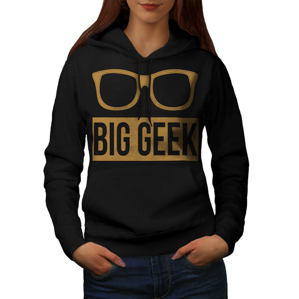 Big Geek Eye Glasses Womens Hoodie