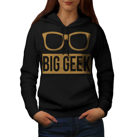 Big Geek Eye Glasses Womens Hoodie