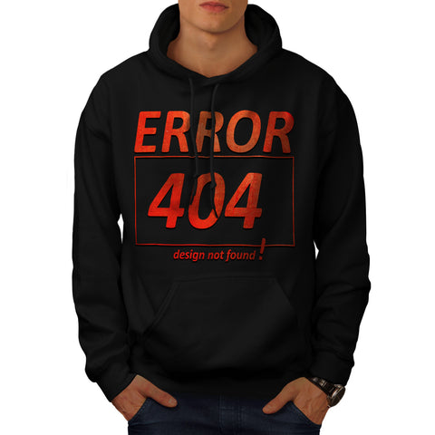 Red Error Message Mens Hoodie