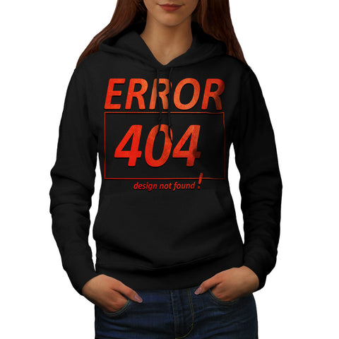 Red Error Message Womens Hoodie
