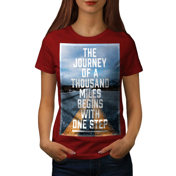 Thousand Mile Step Womens T-Shirt