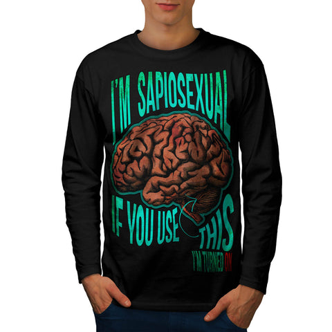 Intelligence Turn On Mens Long Sleeve T-Shirt