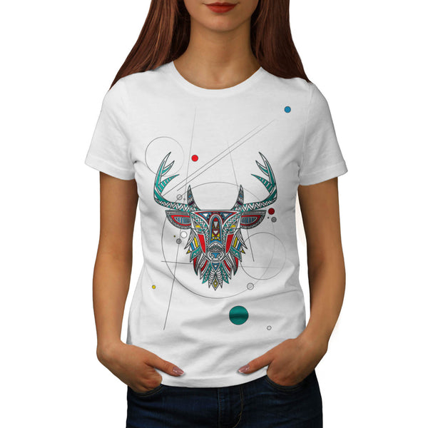 Ornament Animal Head Womens T-Shirt
