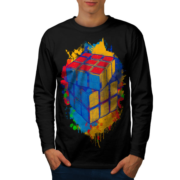 Cube Game Mens Long Sleeve T-Shirt
