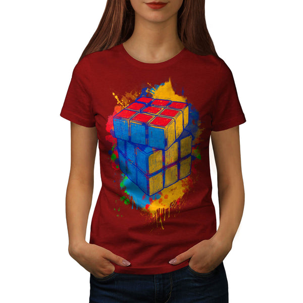 Cube Game Colour Twist Womens T-Shirt
