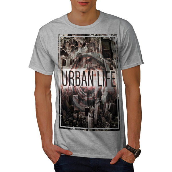 Cityscape Mirror Mens T-Shirt