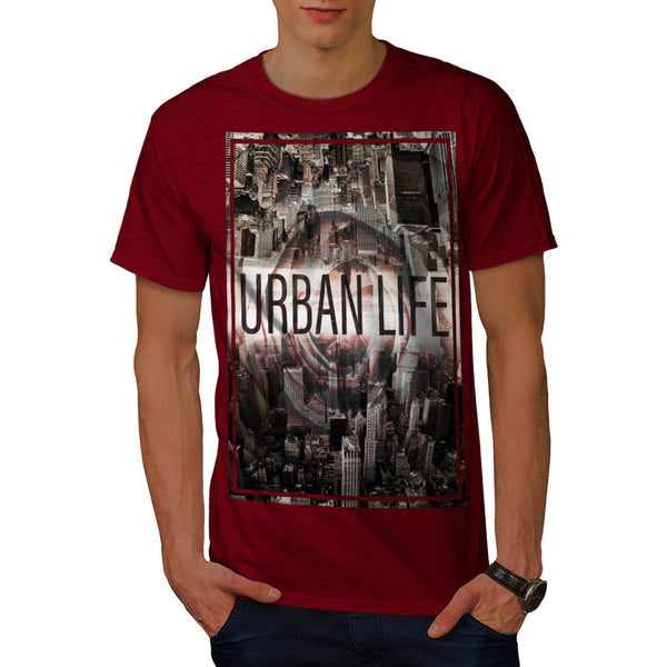 Cityscape Mirror Mens T-Shirt