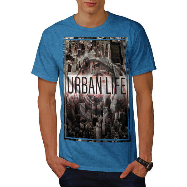 Cityscape Mirror Mens T-Shirt