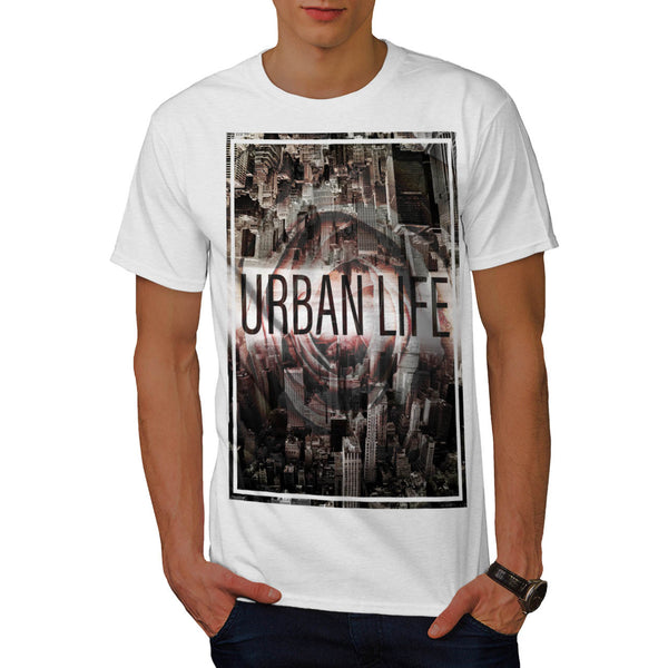 Cityscape Mirror Mens T-Shirt