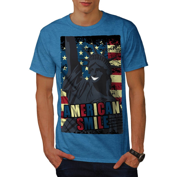 American Smile Funny Mens T-Shirt