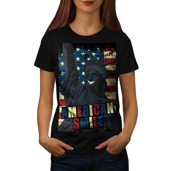 American Smile Funny Womens T-Shirt