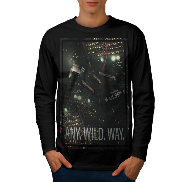 Choose Any Wild Way Mens Long Sleeve T-Shirt