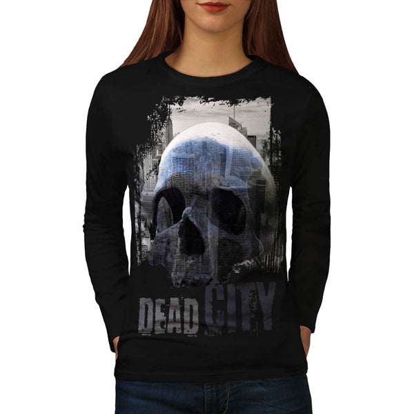 Dead City Ruin View Womens Long Sleeve T-Shirt