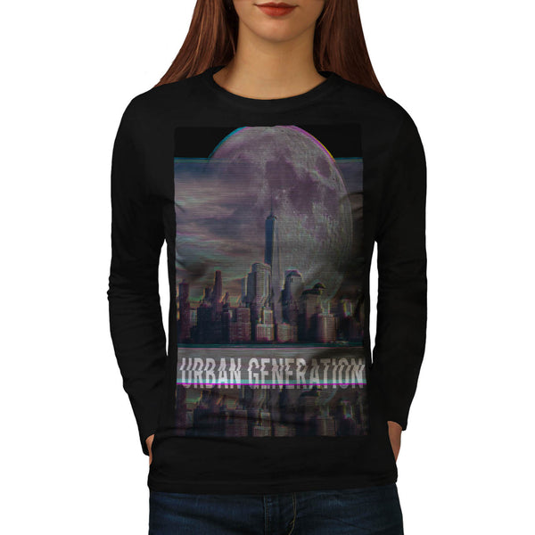 Urban Generation Sky Womens Long Sleeve T-Shirt
