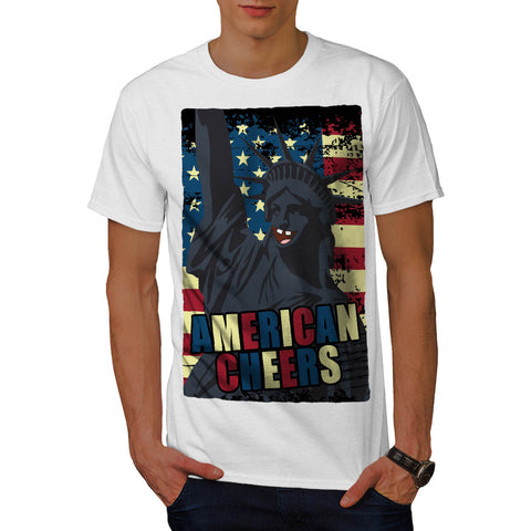 USA Liberty Cheer Mens T-Shirt