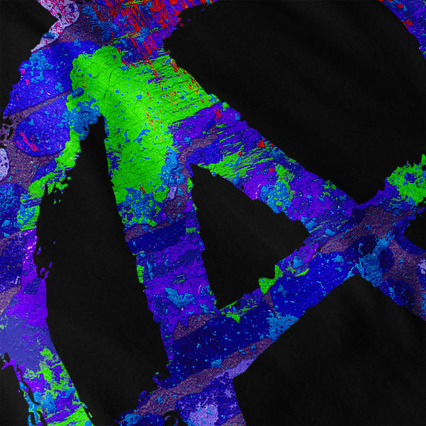Anarchy Symbol Color Womens T-Shirt