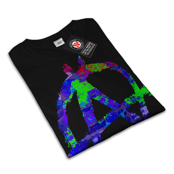 Anarchy Symbol Color Womens T-Shirt