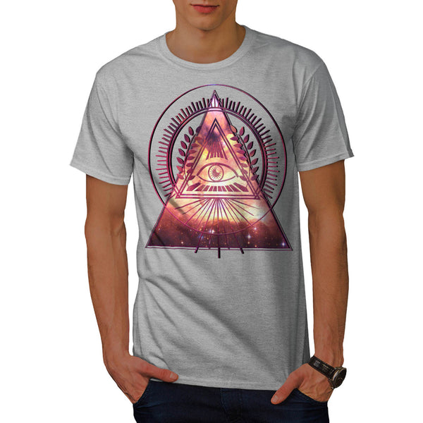 Illuminati Galaxy Mens T-Shirt
