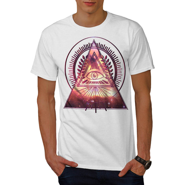 Illuminati Galaxy Mens T-Shirt