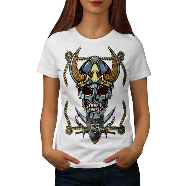 Skull War Head Body Womens T-Shirt