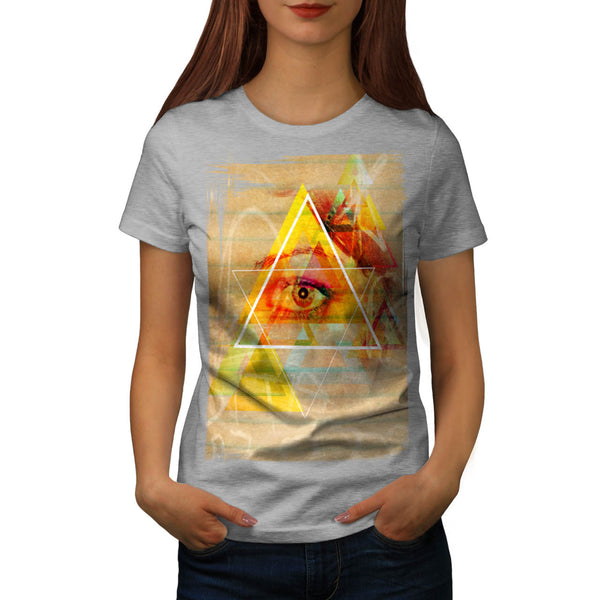 Illuminati Human Eye Womens T-Shirt
