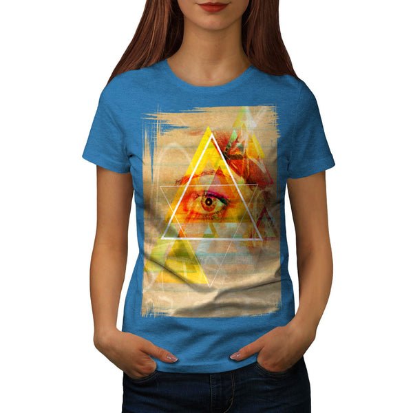 Illuminati Human Eye Womens T-Shirt