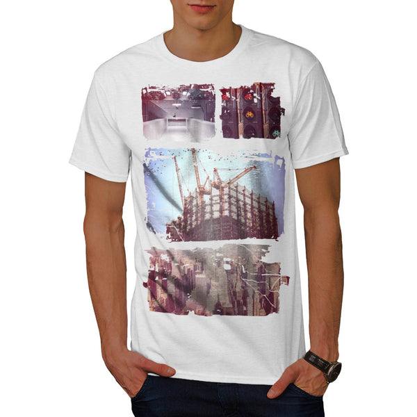 Urban Life Collage Mens T-Shirt
