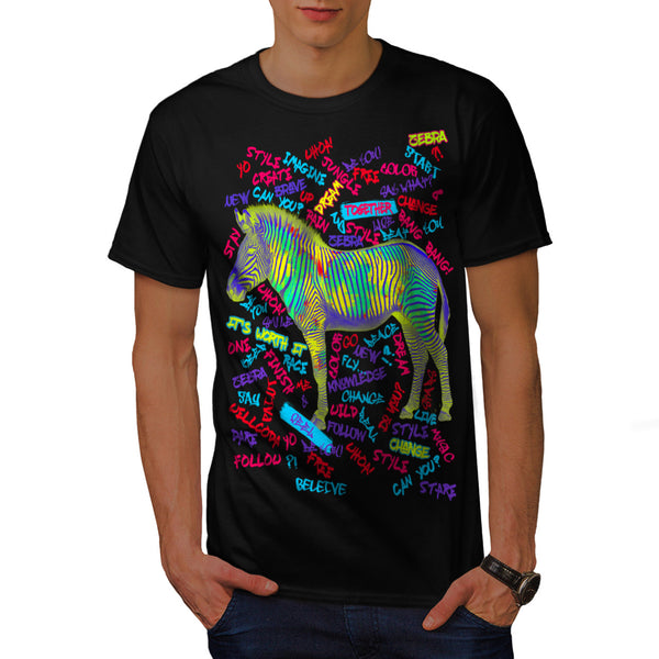 Inspirational Zebra Mens T-Shirt