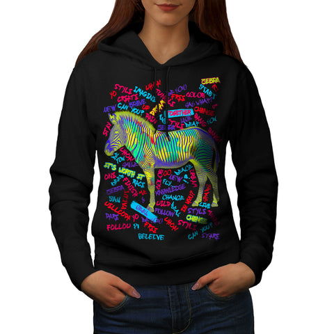 Inspirational Zebra Womens Hoodie