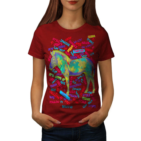 Inspirational Zebra Womens T-Shirt