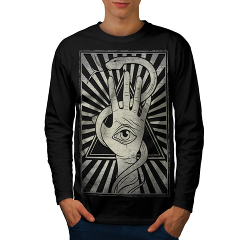 Illuminati Serpent Mens Long Sleeve T-Shirt