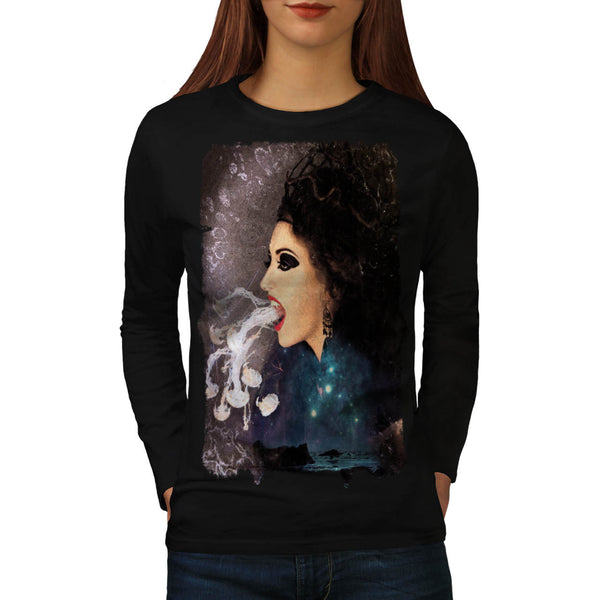 Vampire Witch Spell Womens Long Sleeve T-Shirt