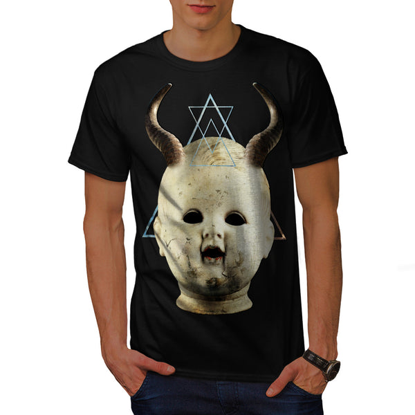 Horned Devil Baby Mens T-Shirt