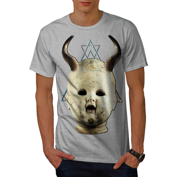 Horned Devil Baby Mens T-Shirt