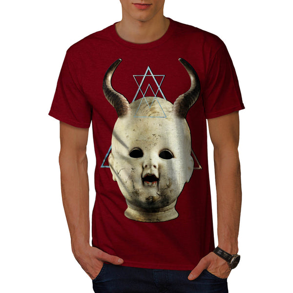 Horned Devil Baby Mens T-Shirt