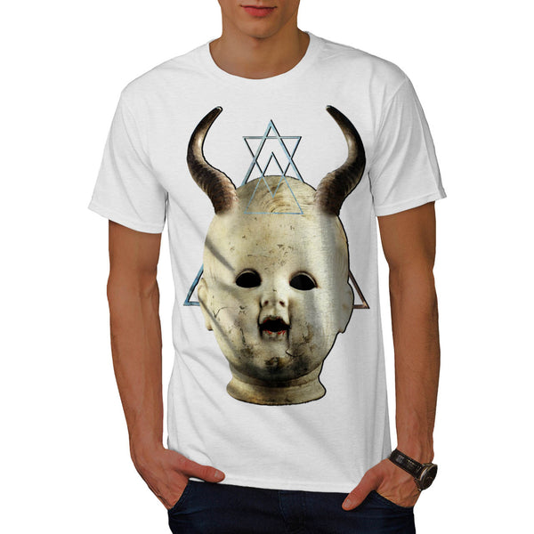 Horned Devil Baby Mens T-Shirt