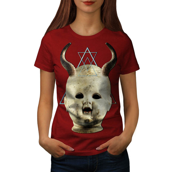 Horned Devil Baby Womens T-Shirt
