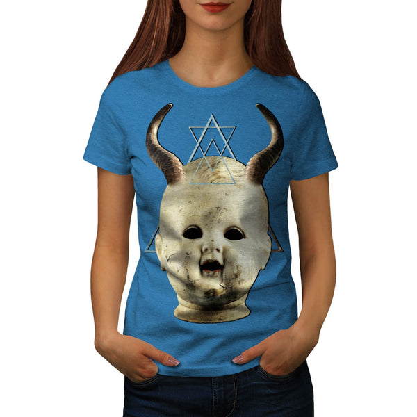 Horned Devil Baby Womens T-Shirt