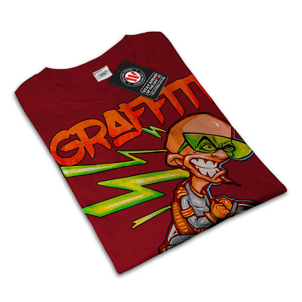 Graffiti Superhero Womens T-Shirt