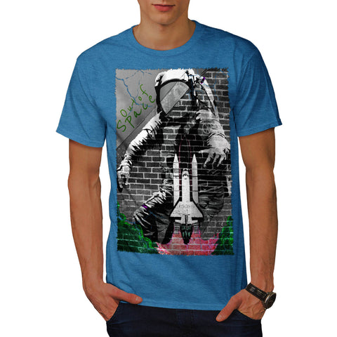 Astronaut Graffiti Mens T-Shirt