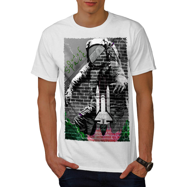 Astronaut Graffiti Mens T-Shirt