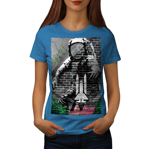 Astronaut Graffiti Womens T-Shirt