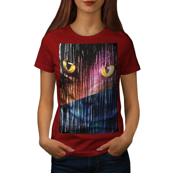 Wild Animal Kitten Womens T-Shirt