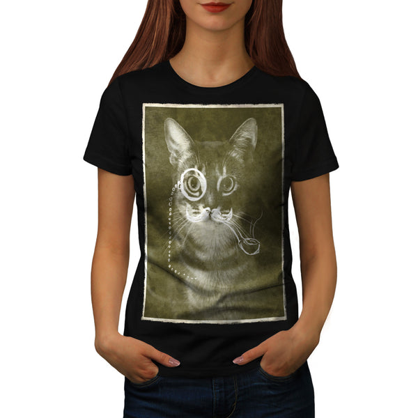 Gentleman Kitty Cat Womens T-Shirt