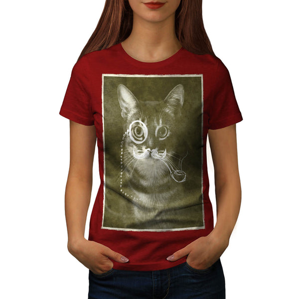 Gentleman Kitty Cat Womens T-Shirt